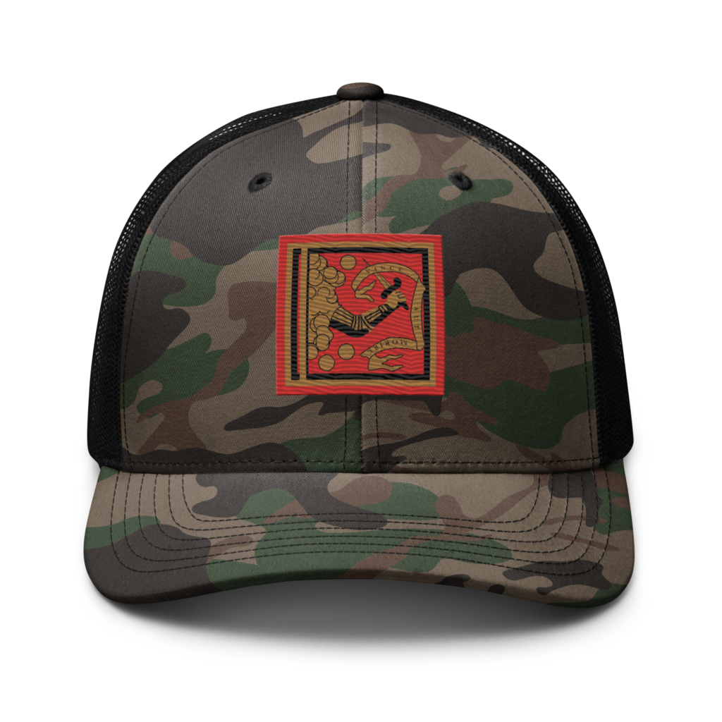 The Bedford Flag Camouflage trucker hat