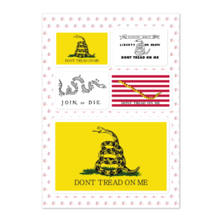 REVOLUTIONARY FLAGS Sticker sheet