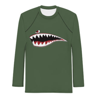 P40 Tiger Shark Mouth Men's Rash Guard