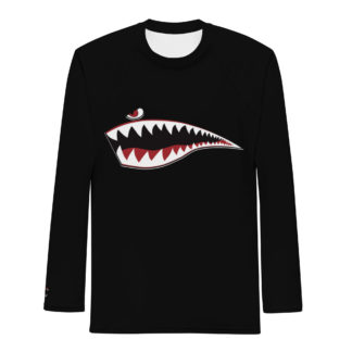 P40 Tiger Shark Mouth Men's Rash Guard